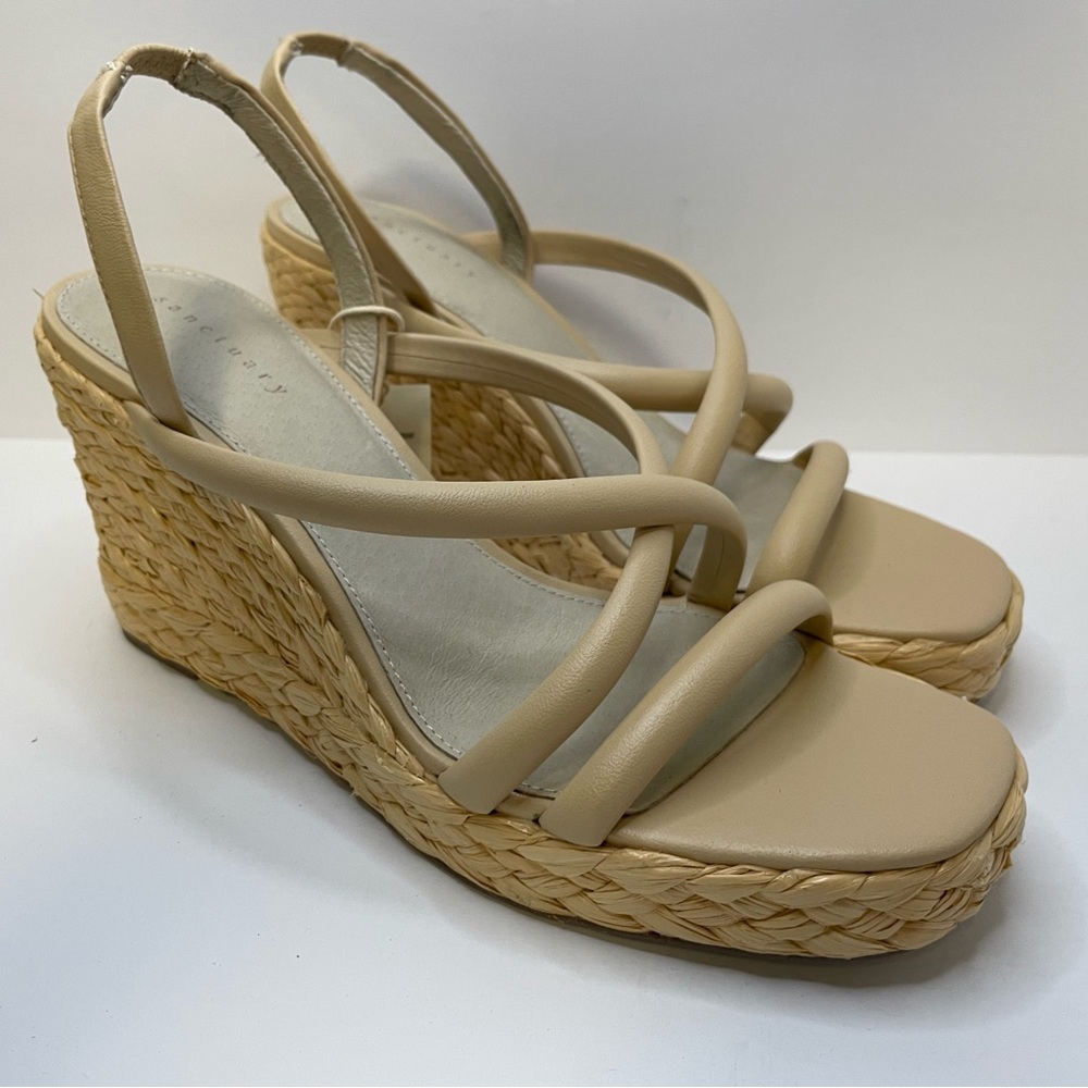 Sanctuary Tan Wedges